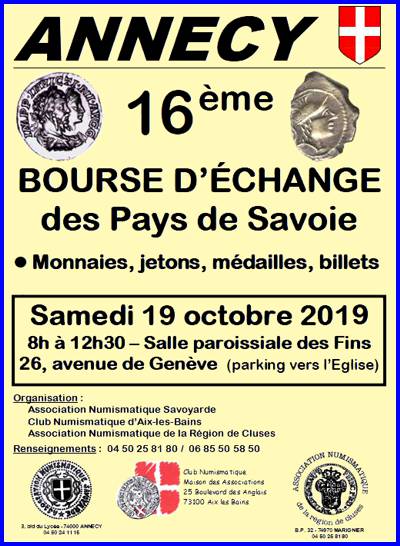 ANNECY (74) - Bourse aux Monnaies, billets - 19 octobre 2019 03-annecy-2019-2